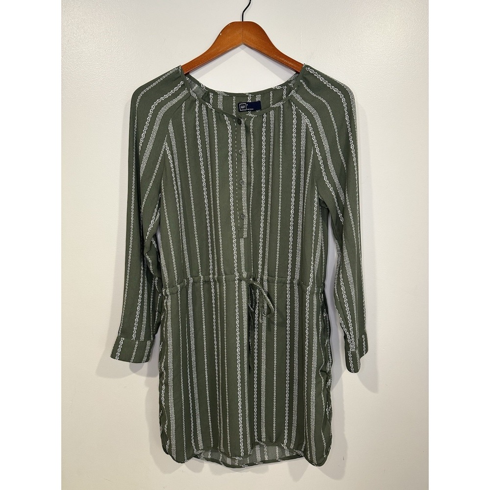 Gap Dress Size S Long‎ Sleeve Cinch Waist Dress Classic Career causal timeless